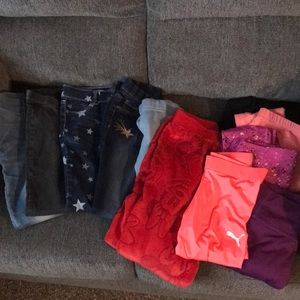 Girls size 10 assorted pants